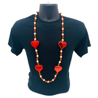 Party Urlaub liefert Karneval hand bespannte Perlenketten Herzform Halskette Karneval Parade wirft
