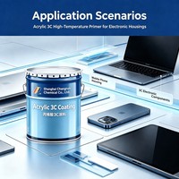 Vente Flash : Apprêt Acrylique Haute Performance Série ACSA-HB 3C pour Haute Température, Séchage Rapide, pour Pièces Métalliques Industrielles