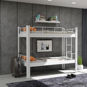 Высококачественная металлическая двухъярусная кровать в современном стиле, двуспальные железные кровати для взрослых, для спальни, школьного отеля, больничного и общежития - Product Image 3