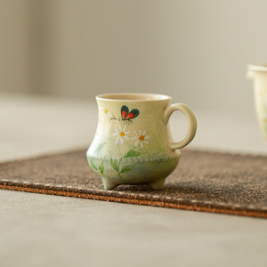 Tazza <span class=keywords><strong>da</strong></span> tè in ceramica di fascia alta dipinta a mano stile di pittura a olio sottosmalta per uso domestico classica tazza <span class=keywords><strong>da</strong></span> tè di Kung Fu - Product Image 2
