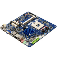 Placa Base Mini ITX en Existencia, Compatible con i3, i5, i7, HM55, para Punto de Venta, Computadora POS, Mini ITX, CPU para Laptop, Todo en Uno, 2 Puertos COM