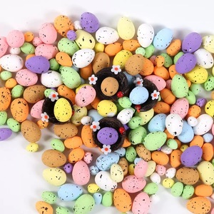 Œuf de Pâques en mousse solide pour adultes, accessoires décoratifs DIY, fausses petites décorations, pois colorés, colombes durables pour usage intérieur - Product Image 2