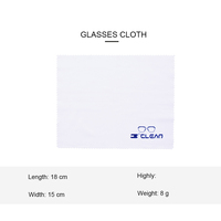 Offre Spéciale Logo personnalisable mode bleu liquide de nettoyage ensemble étui à lunettes en cuir souple microfibre lunettes tissu cadeau PromotionSet