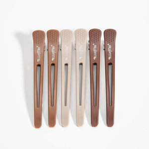 Lot <span class=keywords><strong>de</strong></span> 6 pinces à cheveux en plastique pour salon d'alligator ciseaux <span class=keywords><strong>de</strong></span> <span class=keywords><strong>coiffure</strong></span> colorés pince à bec <span class=keywords><strong>de</strong></span> canard avec logo personnalisé - Product Image 6