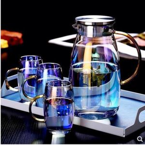 Best Selling Enamel Coffee High Quality Afternoon Teacup Household <b>Kettle</b> <b>Water</b> Cup Glass Teapot Set - Product Image 4