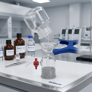 BIOBASE Solvent Filtration Apparatus 300ml 500ml Toughened <strong>Glas</strong> Solvent Filtration for <strong>LAB</strong> - Product Image 1