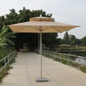 스테인리스 강한 알루미늄 우산 구조 옥외 정원 3m 양산
