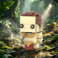 Set de Bloques de Construcción del Personaje Leia de la Guerra de las Galaxias, Kits de Bricolaje, Ladrillos MOC, Juguetes para Niños, Regalo, MOC2389