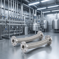 Tuyau hydraulique tressé haute pression en acier inoxydable zingué, flexible, avec connecteur à collier, résistant à la corrosion