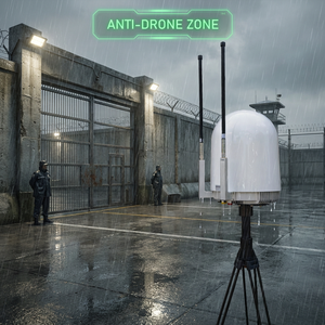 Système de détection de drones professionnel 10 km, système de surveillance de drones à bande complète 70 MHz-8 GHz avec positionnement du <span class=keywords><strong>pilote</strong></span> RID DID - Product Image 6