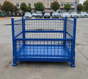 Factory <strong>Storage</strong> cage Warehouse Logistic Stackable <strong>Wire</strong> Mesh Pallet <strong>Wire</strong> Mesh <strong>Container</strong> Transport Box Basket <strong>Container</strong> - Product Image 4