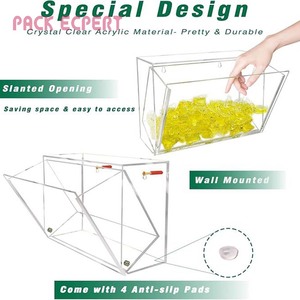 Nhà máy EDA giặt bóng phân phối thực phẩm khô đồ ăn nhẹ áp dụng phòng khách nhà bếp nhà vệ sinh phòng tắm <span class=keywords><strong>Acrylic</strong></span> kẹo hiển thị đứng - Product Image 4