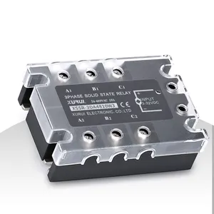 Твердотельное реле 480 В переменного тока SSR Miniature 10A 25A 40A 60A 3 фазы с защитой от эпоксида - Product Image 1