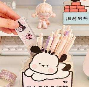 Vigreat personnalisé Kawaii Anime bureau porte-stylo mignon dessin animé conteneur Logo personnalisé cadre <span class=keywords><strong>Photo</strong></span> noël acrylique <span class=keywords><strong>Kawai</strong></span> plastique - Product Image 6
