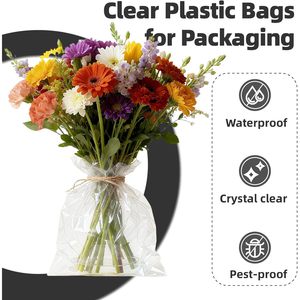 Bolsas de celofán resellables de 9x12 para ropa, camisas, recuerdos de fiesta, paquete de 100 bolsas transparentes de polipropileno para camisetas - Product Image 5