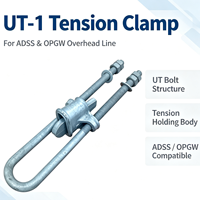 Pince de tension UT-1, raccord de terminaison réglable à boulon UT pour ligne de transmission aérienne à fibre optique ADSS OPGW