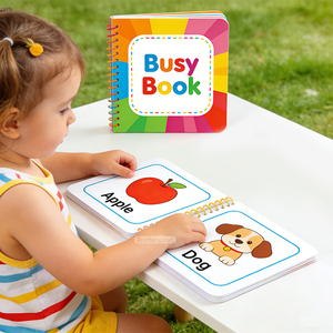 Juguete Educativo de Papel con Diseño Personalizado para Niños Pequeños, <span class=keywords><strong>Libro</strong></span> de Actividades con Pegatinas de Animales para Niños de 2 a 4 Años - Product Image 3