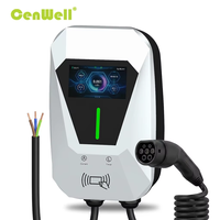 Chargeur mural pour véhicules électriques 7 kW/11 kW/22 kW, station de recharge pour voitures électriques, indice de protection IP55, garantie de 18 mois
