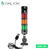 ONN-M4 220V 12V/24V LED-Signalsäulenleuchte mit Individuellem Logo, Maschinenwarnleuchte, Lösung für Sichtbarkeits- und Sicherheitsprobleme