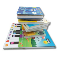 Livre de musique pour enfants avec clavier de piano imprimé sur papier cartonné fantaisie