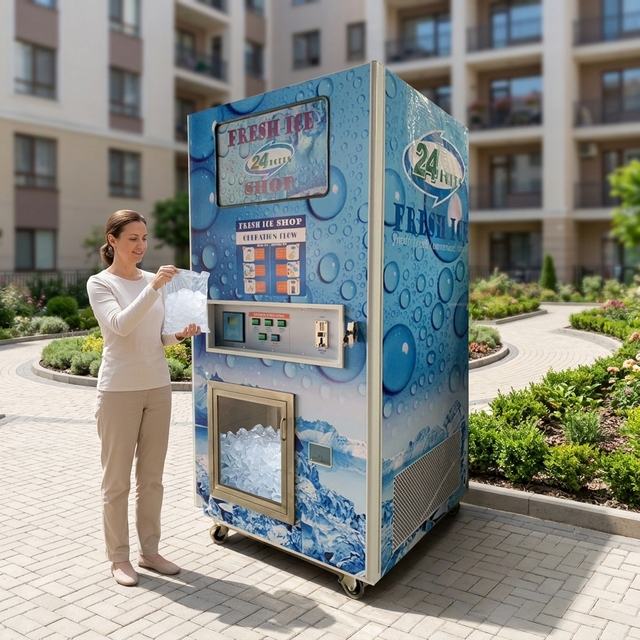 Self Serve Ice Vending Machine 450 kg a Day