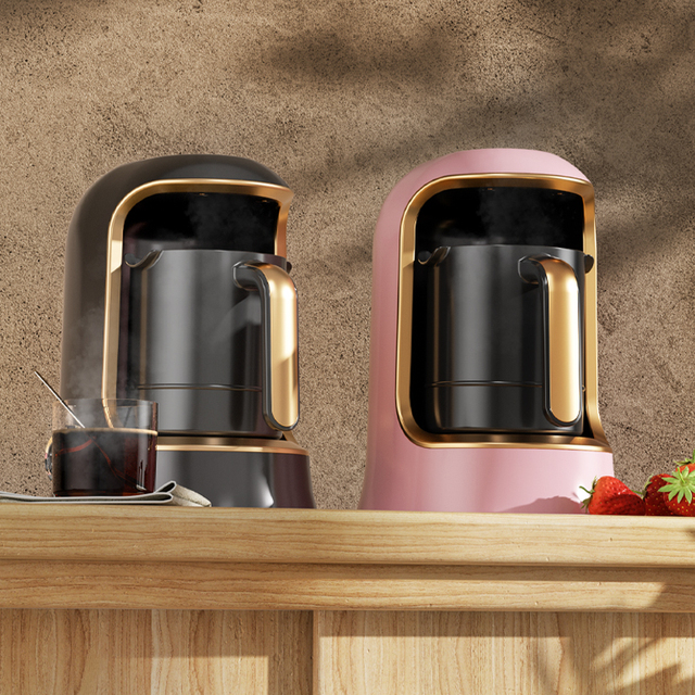 Small Portable 0.6L Cup Espresso Coffee Maker for Home & Office for Hotels Wholesale Single-Serve Turkish Coffee Machine