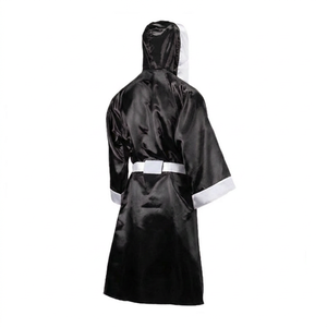 Bata de Boxeo de Satén con Capucha, Kimono de Artes Marciales Transpirable de Poliéster Suave para Entrenamiento de Kickboxing y Boxeo - Product Image 2