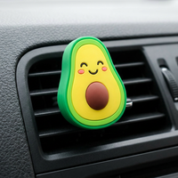 Clip de ventilation de voiture 3D en plastique, design interactif de luxe en forme d'animaux, peluche couineuse à mâcher pour véhicule