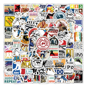 103 pièces dessin animé <span class=keywords><strong>japonais</strong></span> Judo Logo Graffiti autocollants pour bouteille voiture décor <span class=keywords><strong>Jujitsu</strong></span> Sport autocollant - Product Image 1