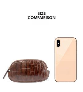 Mini Carteras de luxe sur mesure en cuir de peau d'autruche de crocodile véritable <span class=keywords><strong>Pop</strong></span> <span class=keywords><strong>It</strong></span> <span class=keywords><strong>porte</strong></span>-<span class=keywords><strong>monnaie</strong></span> portefeuilles pour cartes de crédit - Product Image 5