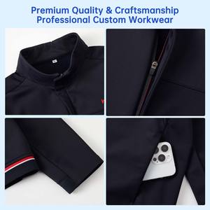 Benutzer definierte Herren <span class=keywords><strong>Classic</strong></span> Style Soft shell Sport jacke Wasserdicht mit Reiß verschluss Verschluss Anpassbares Logo Großhandel Fabrik - Product Image 4