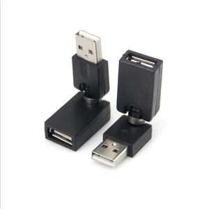Adaptador USB macho a hembra, conector A a A giratorio de 360 ​​grados, adaptador de extensión USB de plástico para dispositivos informáticos - Product Image 1