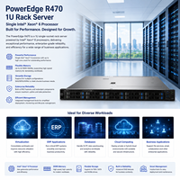 D Ell EMC PowerEdge R470 1U机架式服务器单颗Intel Xeon 6企业级虚拟化ERP数据库云 computing 服务器