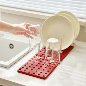 Support OEM Factory Expandable Cutlery <b>Dish</b> Drainer Kitchen Plastic Storage <b>Rack</b> Organizer Extendable <b>Dish</b> Drying <b>Rack</b> - Product Image 3