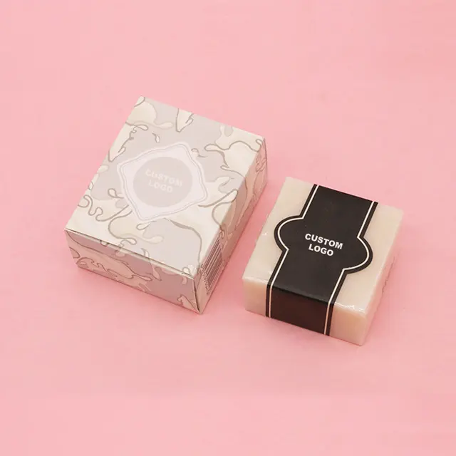 Customize Logo Cosmetic Soap Packaging Box Recyclable Eco Friendly Box for Soap