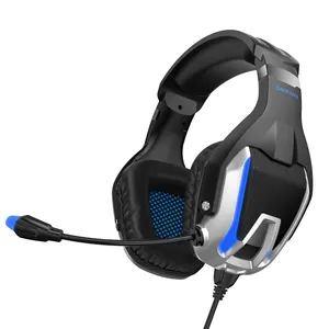 Venta al por mayor k12 micrófono mic-Onikuma K12-auriculares retráctiles usb ps5, cascos con cable de 3,5mm con micrófono rgb para videojuegos