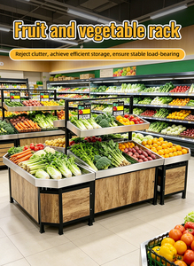 Estante Metálico de Varios Niveles para Exhibición de Frutas y Verduras, Exhibidor de Productos para Supermercados, Tiendas de Comestibles y Mercados - Product Image 3