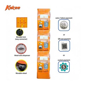 ตู้กาชาปองจีนสุดน่าหลงใหลแบบโปร่งแสง ใช้เหรียญหยอด สามชั้น - Product Image 2