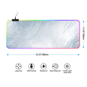 FLAME SNAKE Aesthetics Series XL 80cm RGB Tapis de souris de jeu Grande taille 30X80cm LED Tapis de souris en stock - Product Image 2