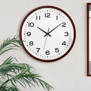 Japanese Style Solid Wood Nordic Style Modern Living Room <strong>Wall</strong> <strong>Clock</strong> Arabic Numerals Mute Second-Sweep Movement <strong>Battery</strong> <strong>Operated</strong> - Product Image 5