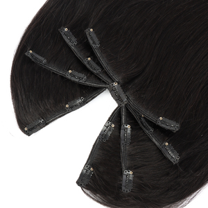 Vente en gros 100% cheveux humains 12A <span class=keywords><strong>pince</strong></span> de pieuvre dans les extensions de cheveux pour les femmes blanches cheveux vierges bruts avec cuticule alingée - Product Image 2