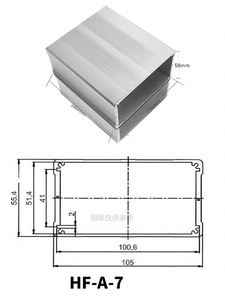 Caja de Control de Aluminio EBM, Protección IP54, Superficie Sandblasted, Caja para Proyectos Electrónicos con 8 Tornillos - Product Image 5