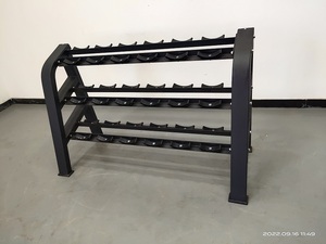 Attrezzature per il Fitness commerciale da palestra utilizzare lo scaffale di stoccaggio pesi per manubri cremagliera Multi manubrio - Product Image 2