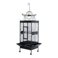 Vente chaude En Acier Inoxydable Forte Pet Canari Cage À Oiseaux En Plein Air Grand Perroquet Cage Portable Volière Grand Oiseaux Cages À Vendre Oiseaux