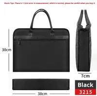 Maletín de Negocios para Hombre, de Tela Oxford, Impermeable, para Portátil y Documentos, con Doble Cremallera, Personalizable con Logotipo