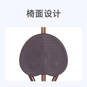 Three Legged Cane <b>Stool</b> <b>Adjustable</b> <b>Height</b> With Non Slip Seat For Indoor Outdoor Use - Product Image 1