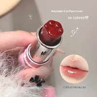 Rouge à lèvres hydratant GegeBear Cute Moist Cat Paw Dewy, effet naturel, illumine le teint, ajoute de l'éclat, longue tenue, 3,5 g