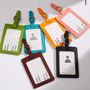 Valise <span class=keywords><strong>de</strong></span> <span class=keywords><strong>voyage</strong></span> d'affaires colorée avec carte d'embarquement en cuir PU étiquette d'identification <span class=keywords><strong>de</strong></span> nom <span class=keywords><strong>de</strong></span> bagage boucle <span class=keywords><strong>de</strong></span> matériel <span class=keywords><strong>de</strong></span> mode Promotions <span class=keywords><strong>de</strong></span> <span class=keywords><strong>vol</strong></span> - Product Image 3