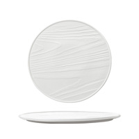 Assiette en porcelaine écologique blanche de forme irrégulière, personnalisable, motif arbre, pour présentation de pâtisseries, restaurants, style américain TCANXIN