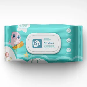 Lenços umedecidos descartáveis de melhor qualidade para bebês, lenços umedecidos para rosto sensível de recém-nascidos, fabricação profissional na China